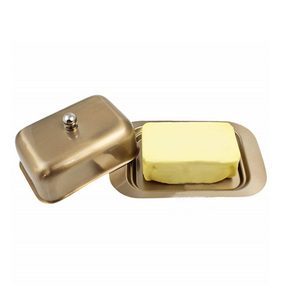 Plato pequeño de acero inoxidable con tapa, recipiente para Tartas, pulido de espejo, acabado mate, gran oferta europea - Product Image 1