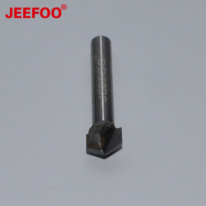 JEEFOO GV6*10 6*10*120° <span class=keywords><strong>Fraise</strong></span> à rainurer en V en carbure pour CNC, outils de fraisage tranchants pour la sculpture 3D sur bois et le chanfreinage - Product Image 3