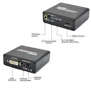 <span class=keywords><strong>HDMI</strong></span> vers DVI Convertisseur avec Numérique Coaxial Analogique Stéréo Sortie pour Jeu PS3 Xbox Xboîte 360 <span class=keywords><strong>amazon</strong></span> Feu Wii - Product Image 4