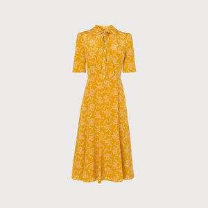 <span class=keywords><strong>Vestido</strong></span> de hadas de impresión <span class=keywords><strong>amarillo</strong></span> <span class=keywords><strong>vestido</strong></span> de mujer de manga larga casual <span class=keywords><strong>vestido</strong></span> de moda - Product Image 2