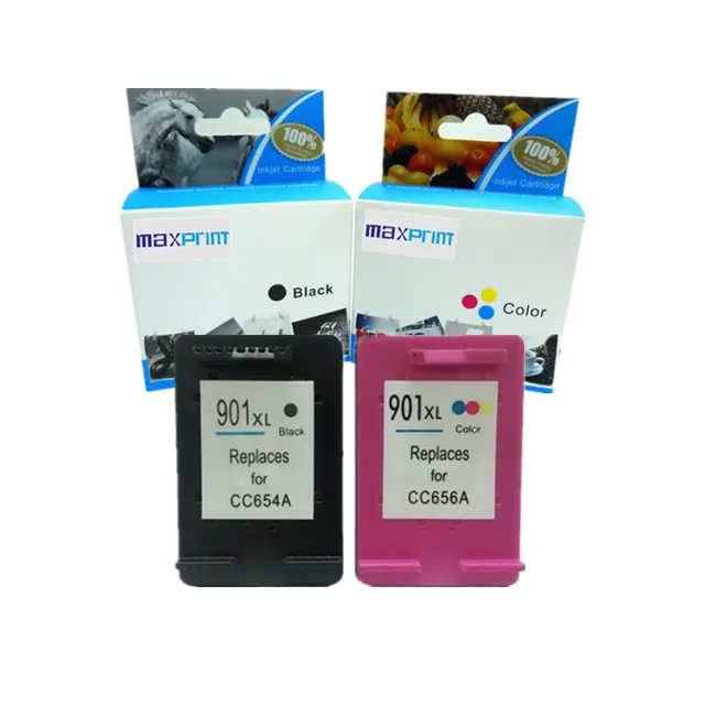 Kartrid Tinta 901XL Kompatibel 7 Star, untuk Printer HP901XL HP 901 untuk HP Officejet J4580 J4640 J4680