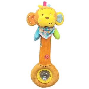 EN-71 & ASTM 테스트 통과 슈퍼 소프트 딸랑이 테디 베어 아기 소녀 플러시 장난감 - Product Image 3
