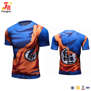 Impresión de transferencia de calor de manga corta erupción de <span class=keywords><strong>la</strong></span> bola del dragón del Anime Z patrón T Shirt - Product Image 4