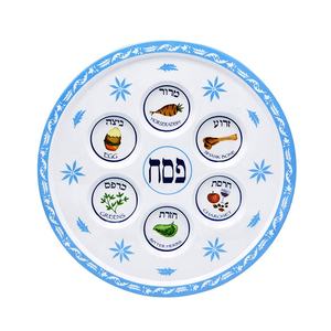 restaurant maison assiettes en plastique 12 pouces pâque pastels seder plaque de mélamine ronde à vendre - Product Image 1