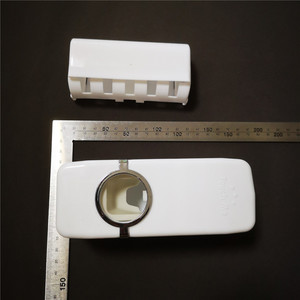 Wall Mounted Automatic <strong>Toothpaste</strong> <strong>Dispenser</strong> with 5 Slot Toothbrush Holder Set | Modern Hands-Free Bathroom Storage Organizer - Product Image 5