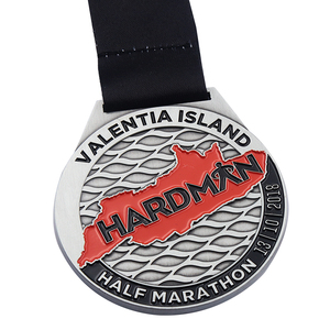 Venta al por mayor de aleación de zinc de fundición de Triatlón de Medalla de honor - Product Image 5