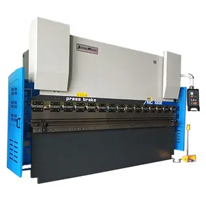 Kullanımı kolay ESTUN E21 E22 NC hidrolik makas pres WC67Y 125T 3200MM sac bükme makinesi için 4mm çelik