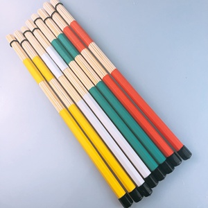 De alta calidad de color de bambú palillos con logotipo personalizado tambor cepillo palos timbales mazos - Product Image 2