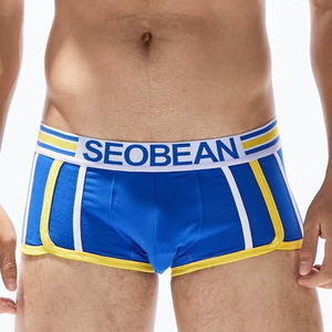 Commercio all'ingrosso Sexy Più Il Formato Del <span class=keywords><strong>Cotone</strong></span> Dei Pugili del Mens Della Biancheria Intima Cuecas Pugile Degli Uomini Solid Vita Bassa U Sacchetto Teenager Bicchierini degli uomini - Product Image 3