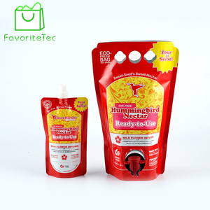 Líquido envasado de pie <span class=keywords><strong>grifo</strong></span> plástico papel de aluminio bolsas de <span class=keywords><strong>vino</strong></span> - Product Image 1