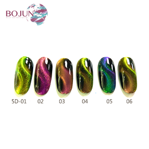 chino puede ver cambios en <span class=keywords><strong>tres</strong></span> <span class=keywords><strong>colores</strong></span> 5D color de esmalte de recubrimiento en polvo de ojo de gato accesorios para uñas - Product Image 2