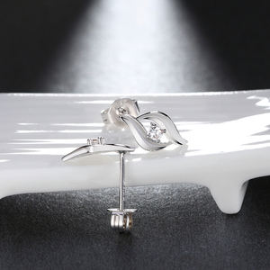 OSDE38 Boucles <span class=keywords><strong>D</strong></span>'oreilles Zircon Cubique <span class=keywords><strong>Clous</strong></span> En Argent Sterling - Product Image 6