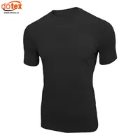 Wicking Droog Snel Polyester Spandex Stretch Man Gym T-shirts