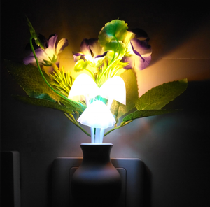 Hiện đại <span class=keywords><strong>LED</strong></span> thay đổi màu sắc cảm ứng nấm ánh sáng tiết kiệm năng lượng trắng đêm đèn với cảm biến cho chiếu sáng nhà AC Powered - Product Image 5