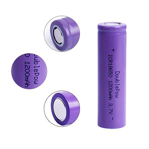 High quality lithium battery 3,7 V 1200 mAh Li ion 18650 battery wholesale - Product Image 1