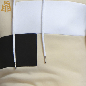 <span class=keywords><strong>Polaire</strong></span> D'épissure Contraste Couleur Bloc Rayé Pull Couleur Beige Gars Sweats À Capuche Et <span class=keywords><strong>Sweat</strong></span>-Shirts - Product Image 4