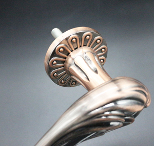 Lujo Vintage Juego de tronos de latón de <span class=keywords><strong>la</strong></span> manija de <span class=keywords><strong>la</strong></span> puerta de madera con patrón decorativo - Product Image 3