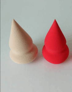 Non-latex Sharp Pointy Gourd <span class=keywords><strong>Shape</strong></span> Thiết Kế Trang Điểm Bọt Biển Mặt Mỹ Phẩm Puff Bọt Biển Đầy Màu Sắc Máy Xay Sinh Tố - Product Image 4