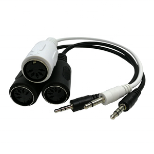 Jack Audio stéréo monocristallin, 3.5mm à 5 broches, câble <span class=keywords><strong>MIDI</strong></span> personnalisé pour hommes et femmes - Product Image 5