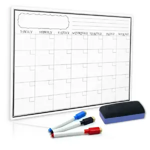 Magnetic Fridge magnetic whiteboard calender Dry Erase Board Fridge Calendar With fridge magnet white board