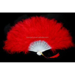 Marabou plumas más barato de alta calidad bastante a mano personalizado ventilador Fan Dance - Product Image 6