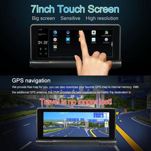 4G WiFi Pieghevole 7 Pollici Android Macchina Fotografica Dell'automobile DVR con il GPS Full HD 1080 P Dash <span class=keywords><strong>Cam</strong></span> di Navigazione Dual lens Video Recorder Monitor Remoto - Product Image 4