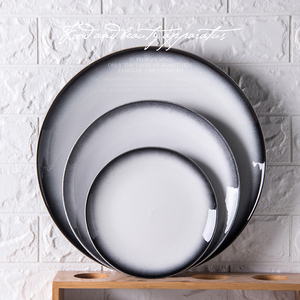 OEM personnalisé pas cher prix <span class=keywords><strong>maison</strong></span> vaisselle en porcelaine 8/11/14 pouces plats rond ensemble de <span class=keywords><strong>plaque</strong></span> en <span class=keywords><strong>céramique</strong></span> - Product Image 1
