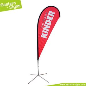 Cabine d'exposition en polyester à la mode de 2 m, anti-rides, banderole avec base croisée - Product Image 2