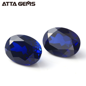 Gros Ovale Coupe <span class=keywords><strong>Saphir</strong></span> <span class=keywords><strong>Bleu</strong></span> Synthétique <span class=keywords><strong>Pierre</strong></span> <span class=keywords><strong>Prix</strong></span> Par Carat - Product Image 4