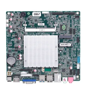 Hot Sale ELSKY J1900 CPU Quad Core Mini ITX 170*170mm 2*SATA2.0 1*MSATA Dual LAN 6 COM 8 USB Fanless Embedded Motherboard