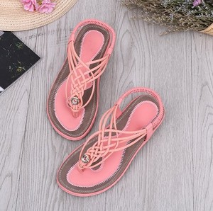 Sandali 2019 delle Donne Primavera Estate <span class=keywords><strong>Scarpe</strong></span> <span class=keywords><strong>Da</strong></span> Donna <span class=keywords><strong>Tacco</strong></span> <span class=keywords><strong>Basso</strong></span> <span class=keywords><strong>Scarpe</strong></span> <span class=keywords><strong>Da</strong></span> Spiaggia Peep-toe di Modo Casuale A Piedi sandali - Product Image 4