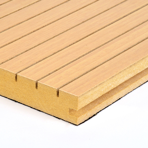 Absorción de sonido de pared placa de madera acanalado de paneles acústicos para gimnasio - Product Image 4