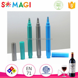 Una nueva forma de personalizar taza de vidrio-tinta de color metálico de vidrio de vino marcador pluma no-tóxico fácil venir - Product Image 5