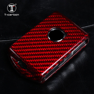 T-carbon sarung kunci mobil 3 tombol, sarung kunci jarak jauh pintar untuk <span class=keywords><strong>Volvo</strong></span> serat karbon - Product Image 6