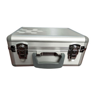 Libre logotipo personalizado X 46X33X15 cm maletín negro Mini <span class=keywords><strong>caja</strong></span> <span class=keywords><strong>de</strong></span> <span class=keywords><strong>herramientas</strong></span> maletín <span class=keywords><strong>de</strong></span> aluminio - Product Image 1
