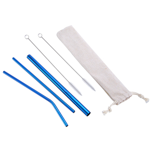 Paquete reutilizable respetuoso con el medio ambiente para pajitas y cepillos de acero inoxidable, bolsa para palillos - Product Image 1