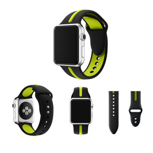 38mm 42mm silicona deporte reloj bandas correa para <span class=keywords><strong>Apple</strong></span> <span class=keywords><strong>Watch</strong></span> Series 1, 2, 3, - Product Image 1