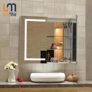Armoire <span class=keywords><strong>de</strong></span> salle <span class=keywords><strong>de</strong></span> bain murale moderne avec éclairage, haute qualité, prix usine - Product Image 1