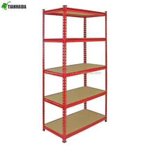 Sturdy Frame Adjustable 5 Tier lager pulver beschichtet stahl regale