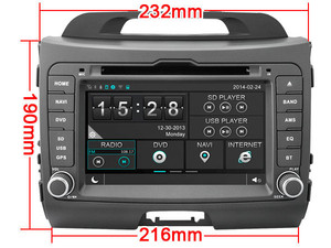 <span class=keywords><strong>WITSON</strong></span> para KIA SPORTAGE doble DIN GPS WIFI frente DVR Cámara capacitiva pantalla OBD pantalla DSP - Product Image 6