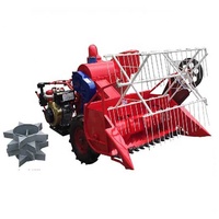 Type de chenille Mini moissonneuse-batteuse blé orge avoine riz Mini riz moissonneuse-batteuse vert 1200 largeur de travail