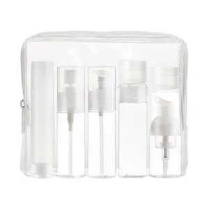Leak Proof <strong>Travel</strong> Bottles Set <strong>Liquid</strong> <strong>Containers</strong> for Cosmetic Makeup Plastic <strong>Travel</strong> Size Bottles with Labels and Bag - Product Image 1