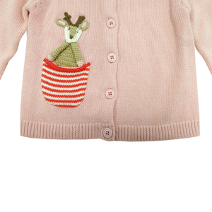 Acogedor punto usando abrigos de bebé ganchillo diseño suéter Cardigan chaqueta de niña - Product Image 5