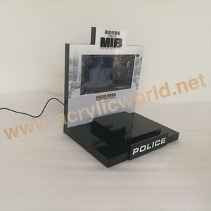 Reloj acrílico en forma de L personalizado, accesorio de lujo con diseño bonito, pantalla lcd, soporte con anillos C - Product Image 2