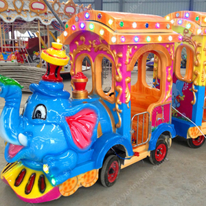 Precio de fábrica de fibra de vidrio de tren del elefante familia paseos de caminos de los trenes - Product Image 4