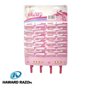 <strong>Women</strong> <strong>Razor</strong> Stainless Steel Blade with Vitamin E Aloe Vera Lubricant Rubber Handle Disposable <strong>Razor</strong> - Product Image 5