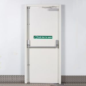 Commercial intérieur couleur enduit laminé à froid 2 h porte en acier évaluée par feu - Product Image 2