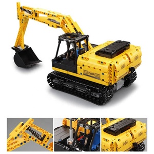 Camion excavateur RC Cada 2.4G, briques <span class=keywords><strong>de</strong></span> construction, jouets <span class=keywords><strong>de</strong></span> construction <span class=keywords><strong>de</strong></span> voiture excavatrice RC DIY - Product Image 2