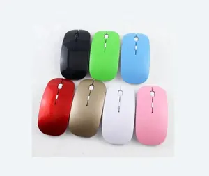 Mouse Wireless senza fili Super piatto sottile da 2.4G per ufficio con Mouse Wireless personalizzato personalizzato e venduto