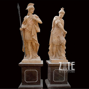 Statua Decorativa in Marmo a Grandezza Naturale di Soldato Greco-Romano Scolpito - Product Image 5
